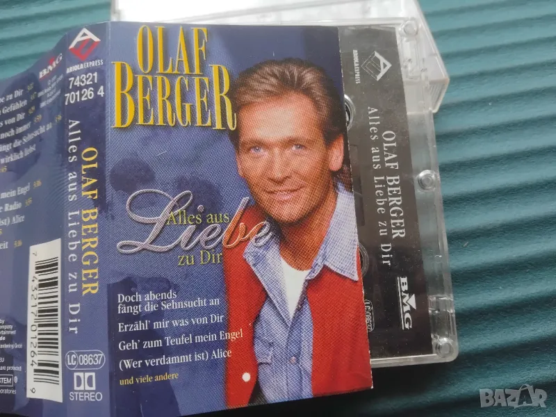 Olaf Berger – Alles Aus Liebe Zu Dir - оригинална аудио касета музика, снимка 1