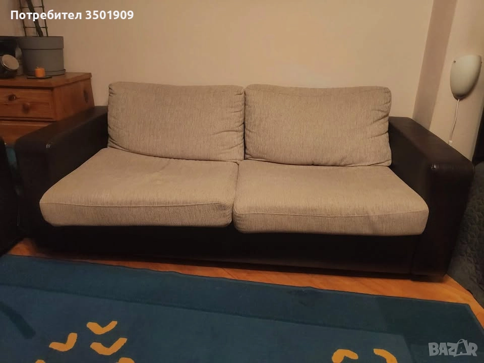 Разтегателен диван + два фотьойла, снимка 1