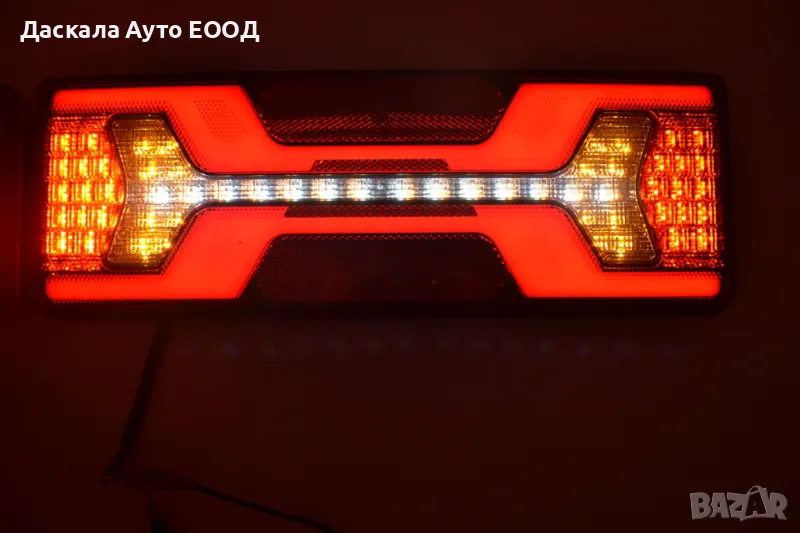 1бр. Голям ЛЕД LED стоп с динамичен мигач, 12-24V, снимка 1