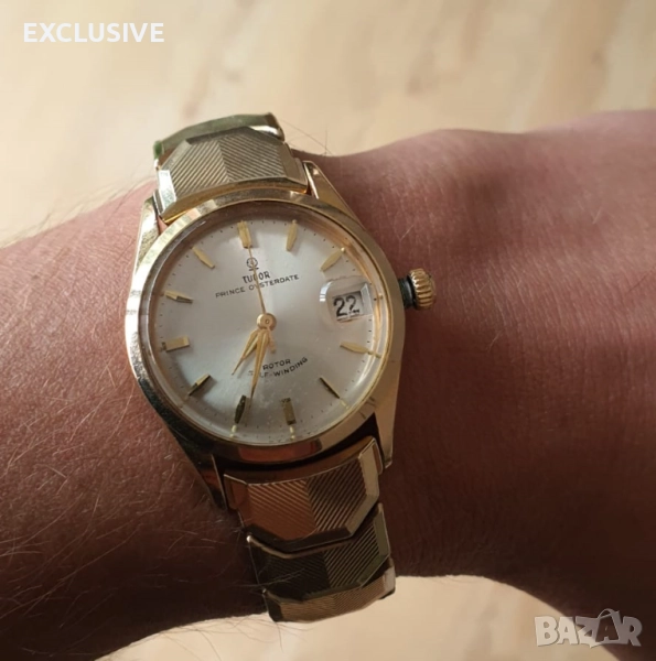 Tudor - Prince Oysterdate Gold Plated Automatic Малкия брат на ROLEX - Договаряне!!!, снимка 1