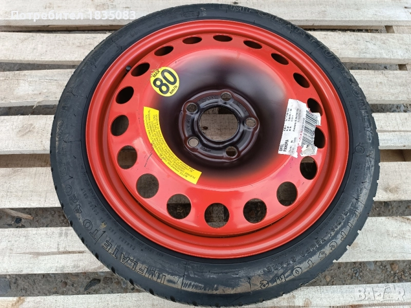Резервна гума/патерица 16ка 5х110 Opel GM, снимка 1