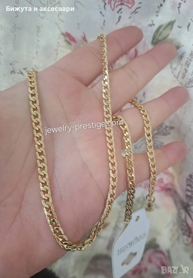 колие медицинска стомана 60сн, снимка 1