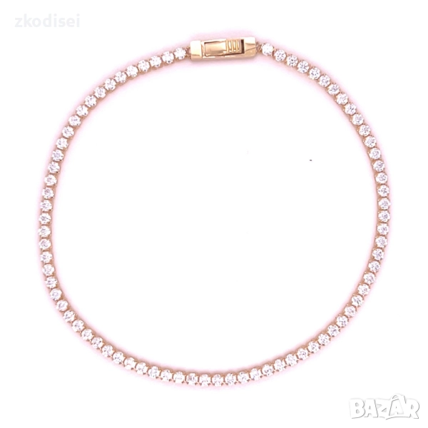 Златна дамска гривна 2,47гр. 16,0см. 14кр. проба:585 модел:34381-3, снимка 1