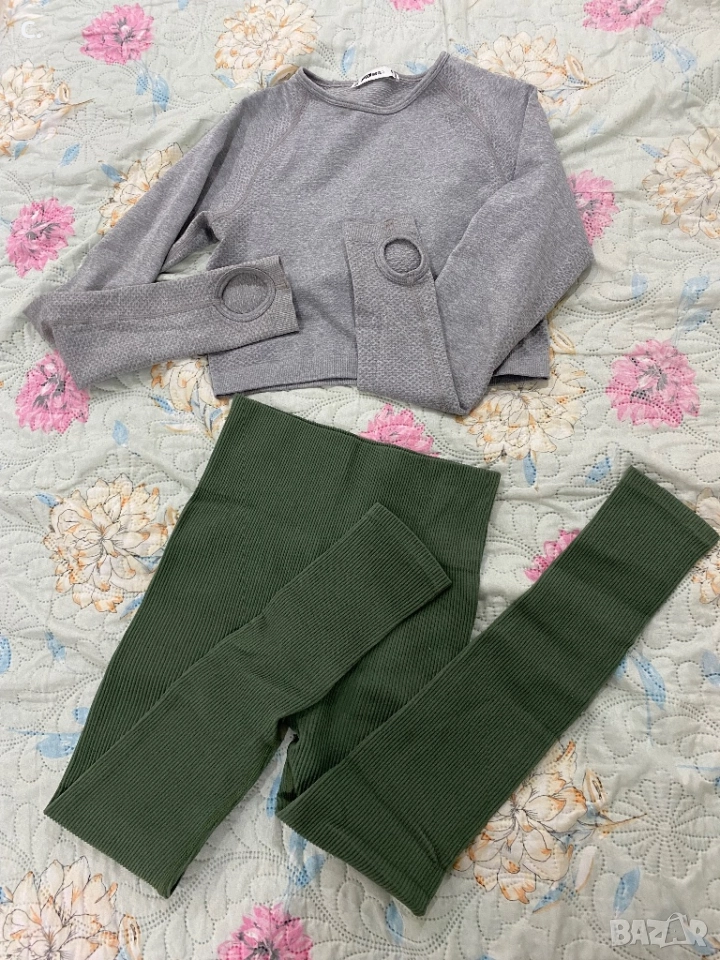 Дамски лот от клин и блуза, снимка 1