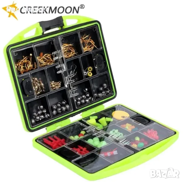 Комплект аксесоари за риболов в удобно куфарче, снимка 1
