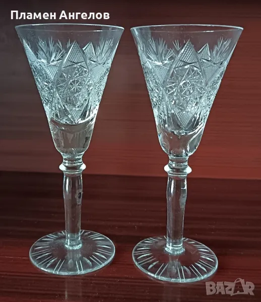 Кристални чаши. Стар Български кристал. , снимка 1