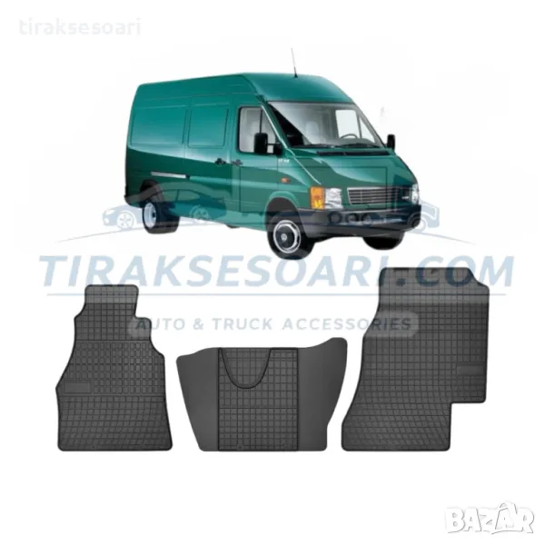 Полски Гумени стелки за бус VW LT 1997 2006 година, снимка 1