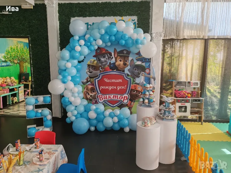 Украса на тема пес Патрул (paw patrol) чейс, снимка 1