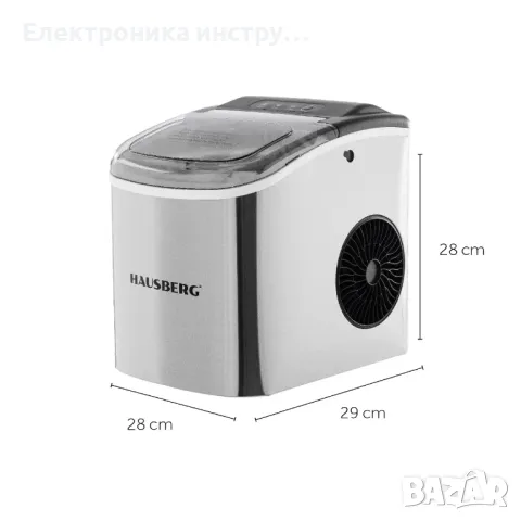 Ледогенератор HAUSBERG HB-6019IN, капацитет на купата за вода 1,2 литра, снимка 4 - Други - 47780739