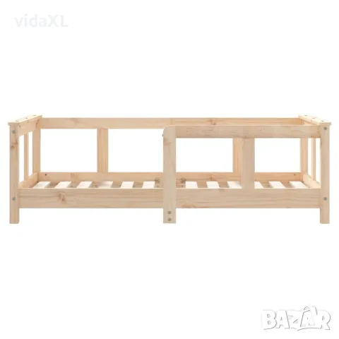 vidaXL Рамка за детско легло, 70x140 см, масивна борова дървесина, снимка 5 - Бебешки легла и матраци - 56148064