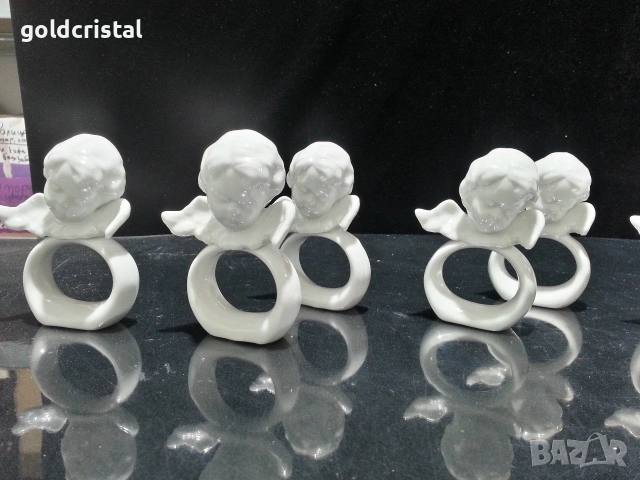 порцеланови салфетници ангелчета , снимка 4 - Антикварни и старинни предмети - 53226189