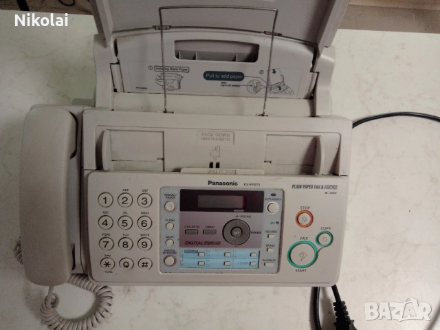 Факс Panasonic KX-FP373FX, снимка 3 - За дома - 51758073