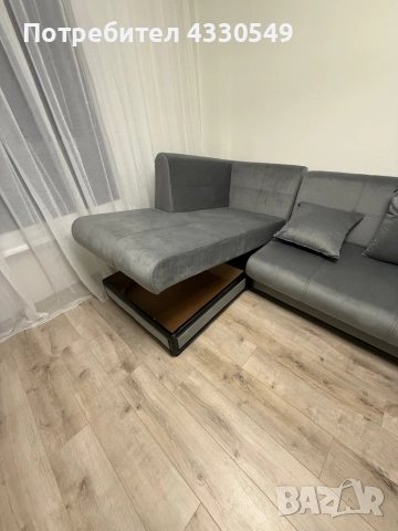 Разтегателен ъглов диван с места за съхранение и 2 бр. възхлавници, снимка 3 - Дивани и мека мебел - 52337035