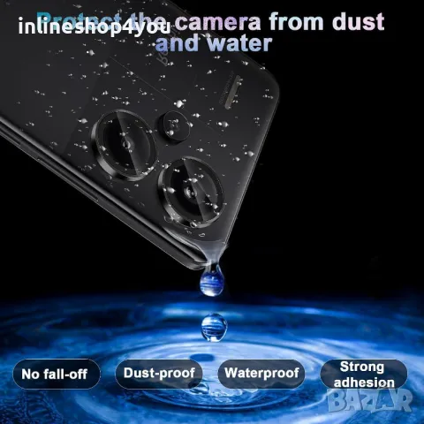 Стъклен Протектор за Камера Тип Рингове за Xiaomi Redmi Note 13 Pro+ Plus 5G, снимка 2 - Фолия, протектори - 47388946