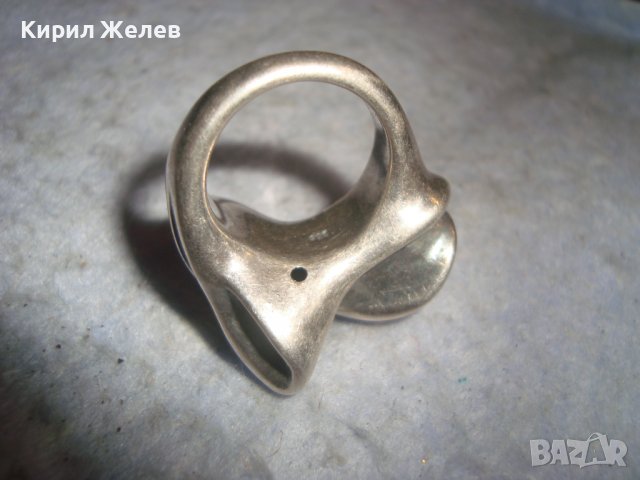 ДИЗАЙНЕРСКИ АРТ СРЕБЪРЕН КУХ ПРЪСТЕН ЛАКИРАНО СРЕБРО 925 ПРЕКРАСНА РЪЧНА МАЙСТОРСКА ИЗРАБОТКА 27305, снимка 7 - Пръстени - 36797587