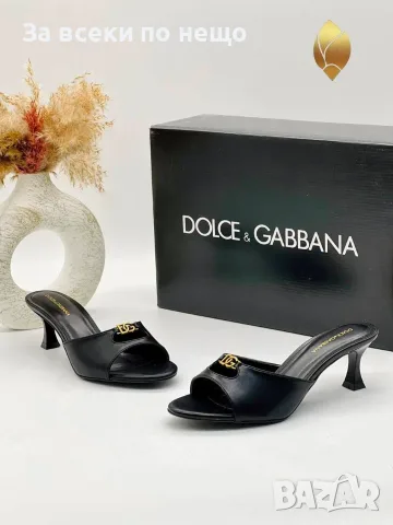 Dolce&Gabbana Дамски Чехли На Ток - Различни Цветове Код SEM-465, снимка 5 - Чехли - 55871543