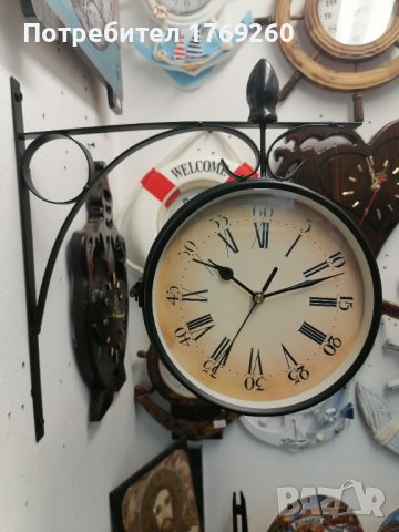 Продавам двустранен гаров часовник!!! , снимка 1 - Декорация за дома - 37537759