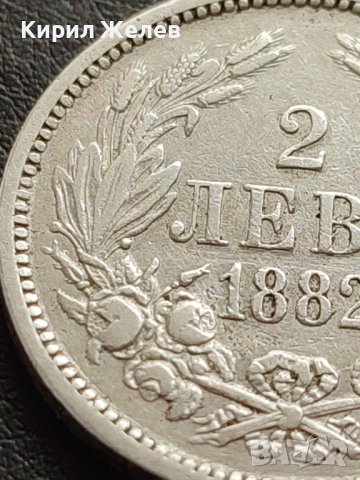 СРЕБЪРНА МОНЕТА 2 лева 1882г. КНЯЖЕСТВО БЪЛГАРИЯ СЪЕДИНЕНИЕТО ПРАВИ СИЛАТА ЗА КОЛЕКЦИОНЕРИ 40583, снимка 3 - Нумизматика и бонистика - 42493162