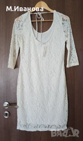 Нова дамска рокля дантела размер М , снимка 8 - Рокли - 50914608