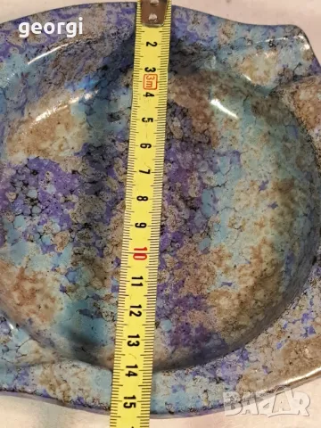 масивен керамичен пепелник рустик   22/6, снимка 3 - Други стоки за дома - 49251865