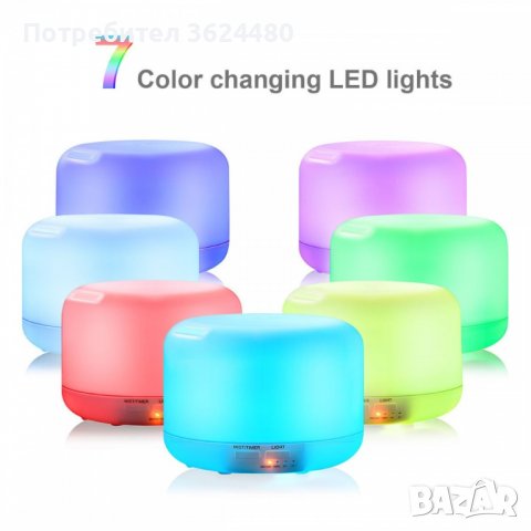 Арома дифузер/овлажнител за въздух 300 и 500 мл с дистанционно, снимка 5 - Други стоки за дома - 40040929