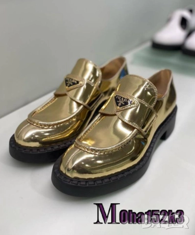 дамски мокасини от естествена кожа prada, снимка 7 - Маратонки - 51454471