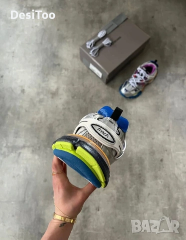 Balenciaga Track Sneaker "Silver/Multicolor" , снимка 4 - Маратонки - 54348713
