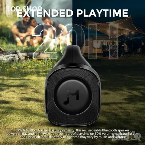 Bluetooth високоговорител TMECTO, 70 W, със стерео сдвояване/AUX/USB/Високоговорител, IPX7, снимка 7 - Bluetooth тонколони - 49937540