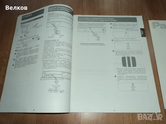 Лист с кодове за програмиране на видео рекордер Panasonic NV-J35EE, снимка 2 - Специализирана литература - 56432716