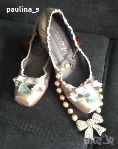 Балеринки от естествена кожа и коприна "Apepazza"® / N37, снимка 1 - Дамски елегантни обувки - 37343341