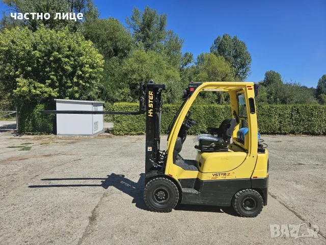Продавам Мотокар Hyster 2тона , газ  , своб.ход+ изравнител +позиционер