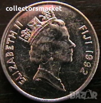 5 цента 1992, Фиджи, снимка 2 - Нумизматика и бонистика - 35457141