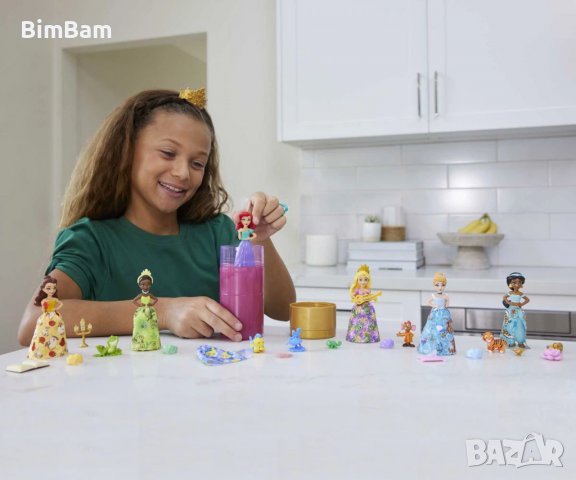 Промоция -50%! Мини кукла Disney Princess Royal Color Reveal™ - Кралска изненада / 6 изненади Mattel, снимка 5 - Кукли - 40097551