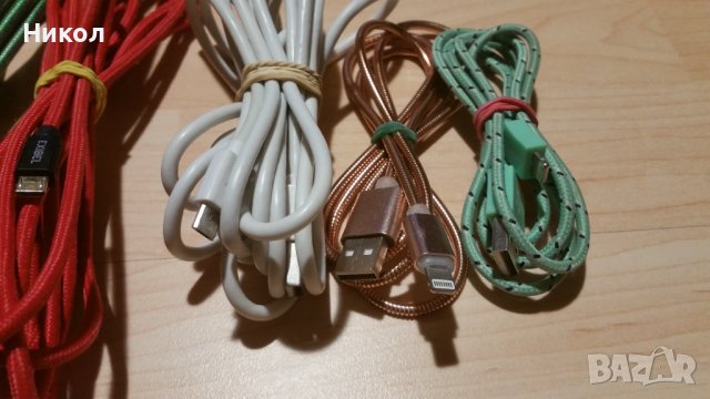 Непрегъващи кабели по 3 метра,микро USB/iPhone 4,5,6,7,8,зарядно iPhone 5,6,7,8,10, снимка 5 - USB кабели - 37140823