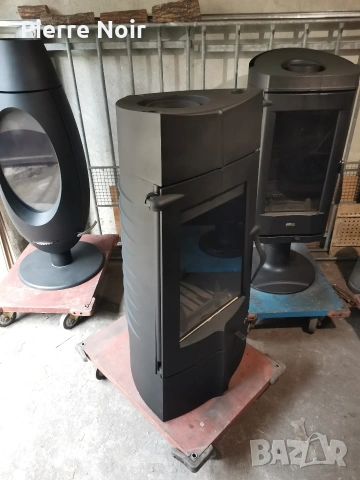 Френска чугунена печка / камина на дърва Invicta 14kW, снимка 11 - Камини - 27395795
