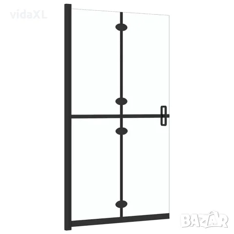 vidaXL Сгъваема стена за душ с прозрачно ESG стъкло, 90x190 см, снимка 4 - Душове - 56146073