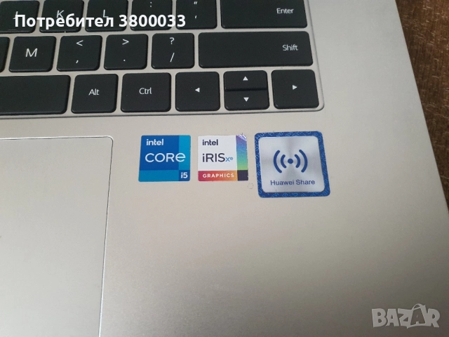 Лаптоп Huawei MateBook D15, 512SSD, снимка 2 - Лаптопи за работа - 51877513