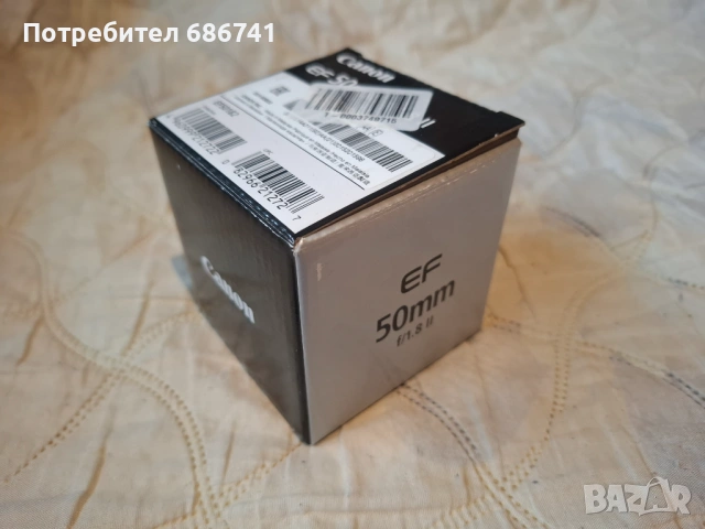 Обектив Canon 50mm 1:1,8 II, снимка 4 - Обективи и филтри - 54056343