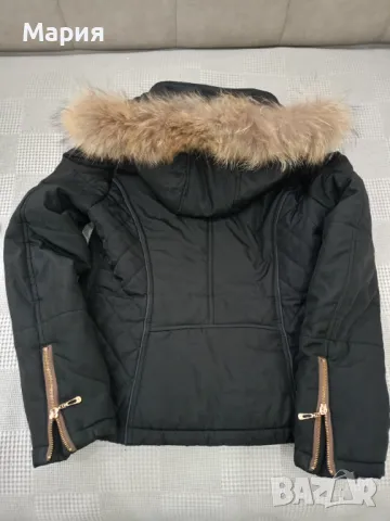 Дамско яке М р с естествен косъм, снимка 2 - Якета - 48633270