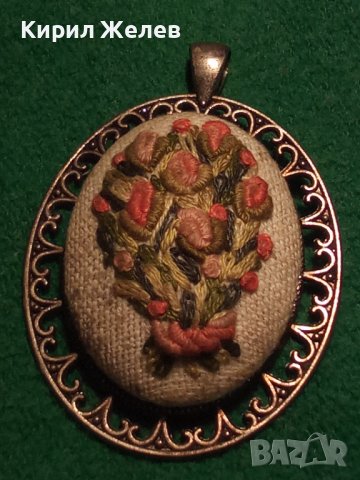 БРОДИРАНА ПОСРЕБРЕНА СТАРА БРОШКА за КОЛЕКЦИЯ 10021, снимка 8 - Антикварни и старинни предмети - 29564166