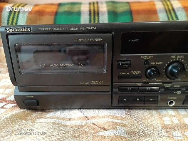 Продавам двукасетъчен дек TECHNICS RS TR474, снимка 2 - Декове - 53917956