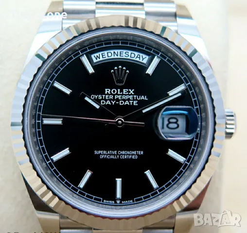 Rolex Day-Date 40mm President Platinum Ice Blue Dial Automatic Различни Варианти, снимка 16 - Мъжки - 48183459