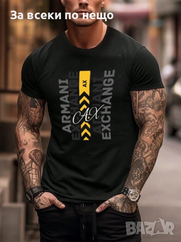 Armani Exchange Мъжка Тениска👕Мъжка Блуза С Къс Ръкав Армани Ексчейндж-Различни Цветове Код LFS552, снимка 8 - Тениски - 50752539