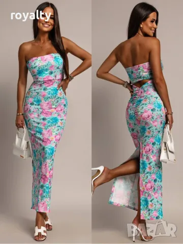 Стилна дамска рокля Различни цветове , снимка 4 - Рокли - 50414220