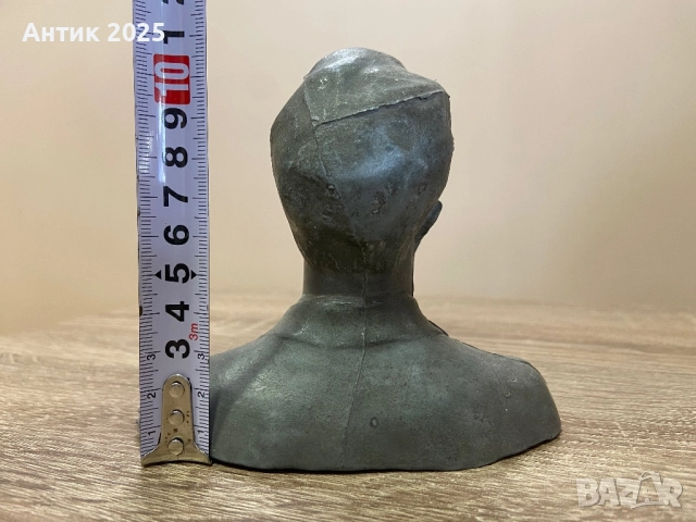 Бюст на Сергей Есенин, метал, снимка 3 - Антикварни и старинни предмети - 51511545