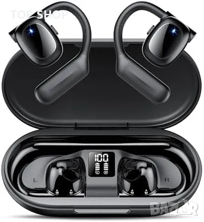 Нови Bluetooth 5.3 спортни слушалки с 75H възпроизвеждане и LED кутия