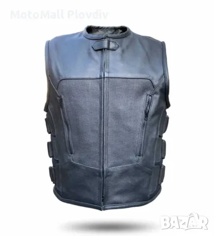 Кожен елек icon кожа естествена телешка кожа мото мъжки дамски детски, снимка 6 - Аксесоари и консумативи - 49206809