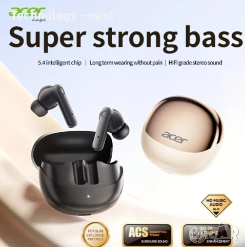 Безжични слушалки Acer OHR546, снимка 3 - Bluetooth слушалки - 52697442