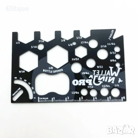 Wallet Ninja 18 в 1 – мултифункционален инструмент за портфейл, снимка 8 - Други инструменти - 53332123