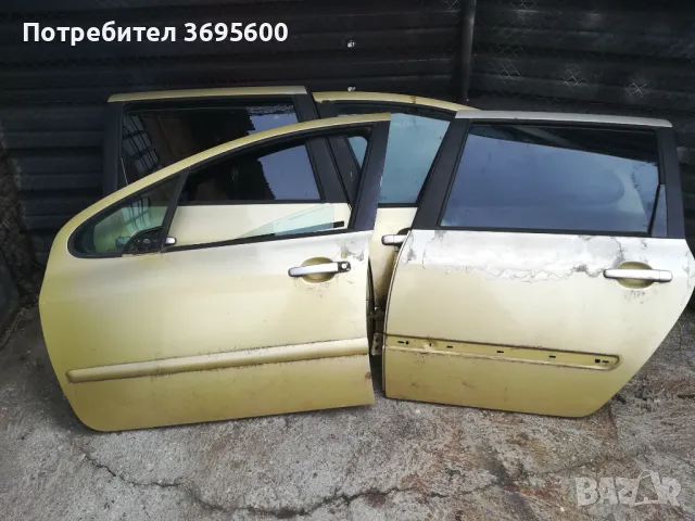 Peugeot Пежо 307 врати врата предна задна лява дясна странични стъкла стъкло ляво десно предно задно